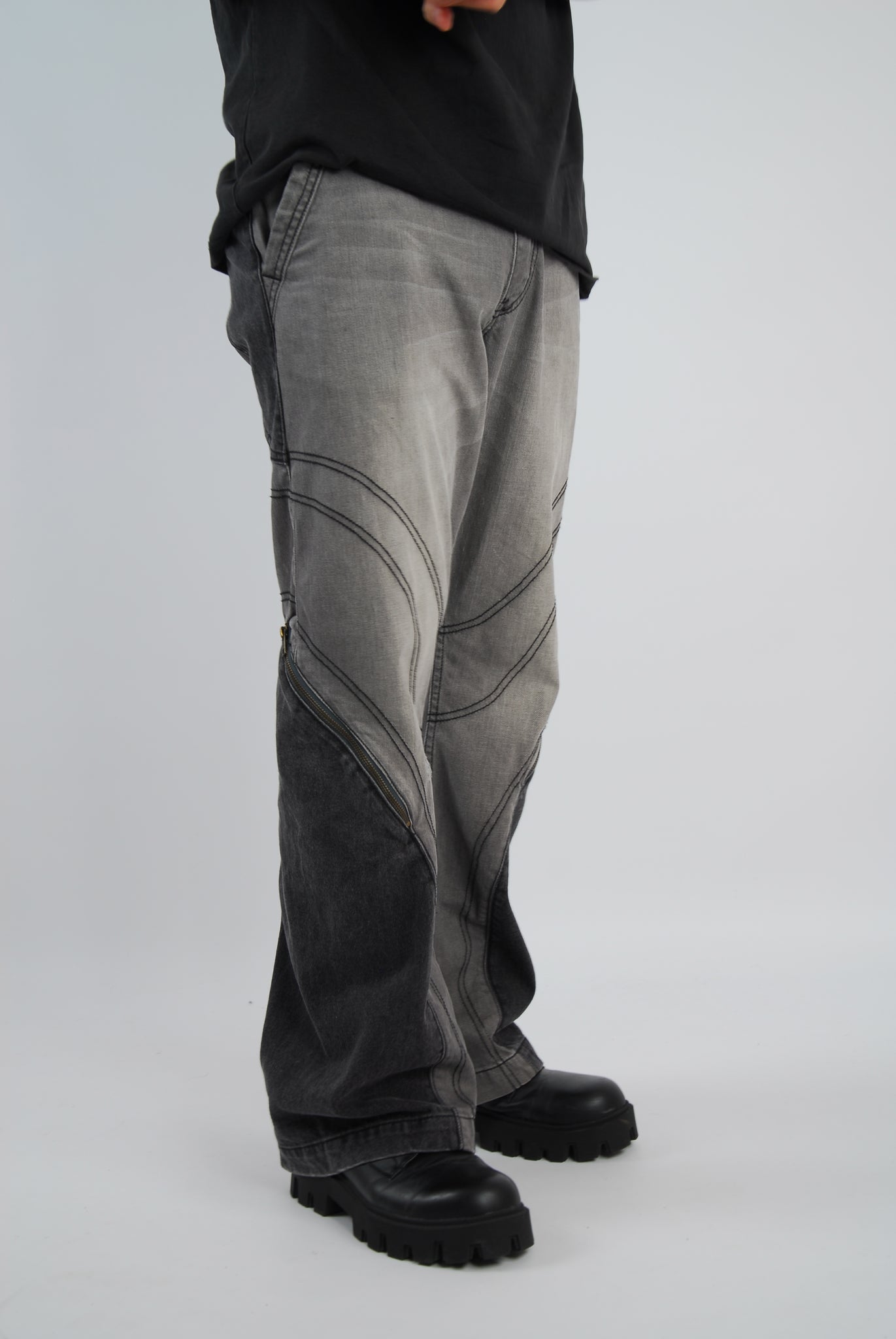 Beuter- bootcut/flared double pocket zip