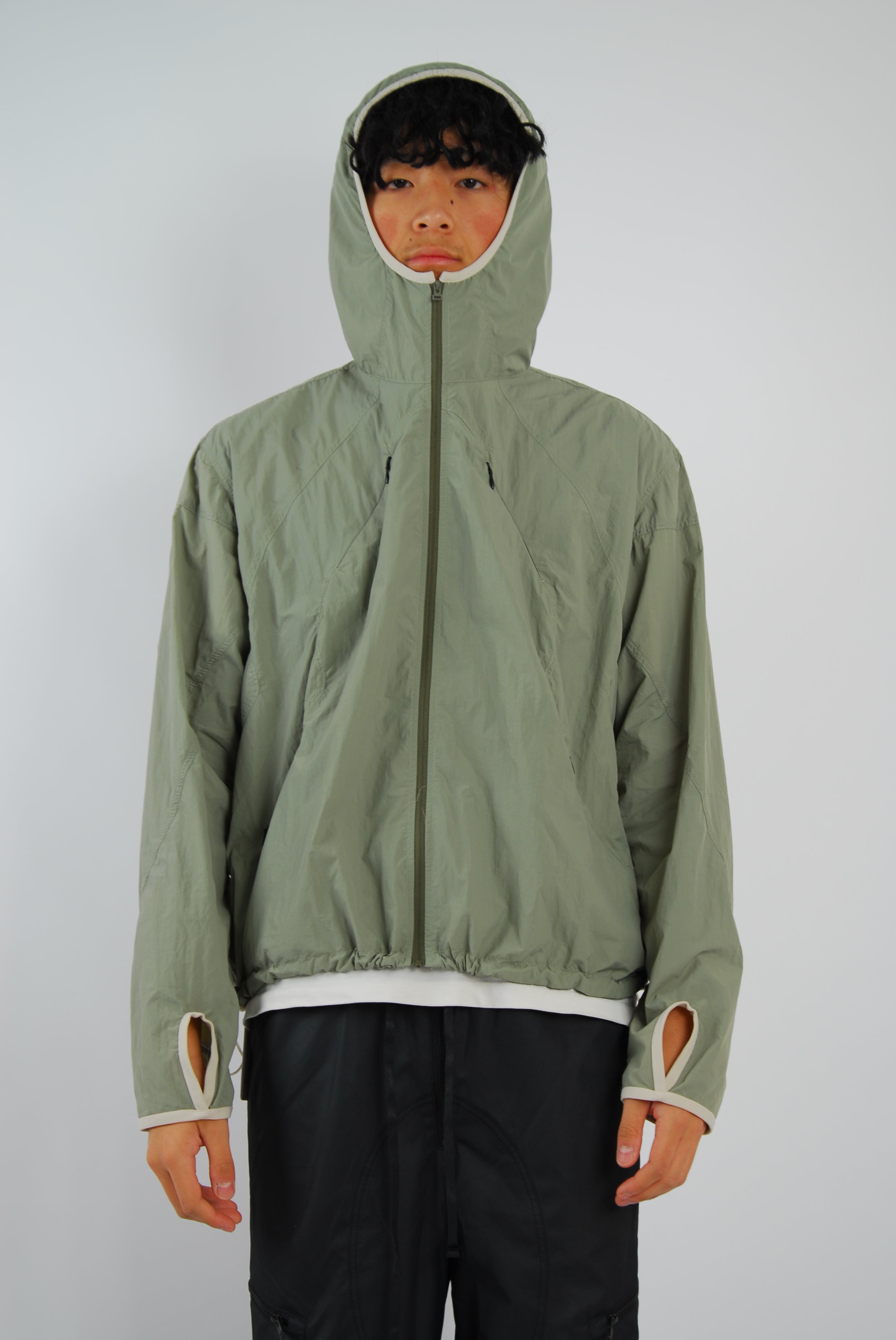 Alcyus khaki track jacket, with four pockets – Eclipse.Studios